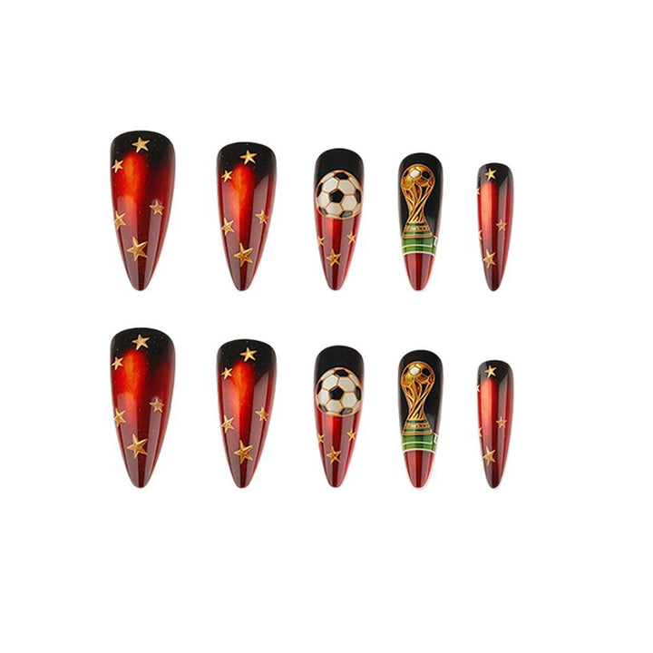 Fußball Inspirierte Nagelkunst Karnz