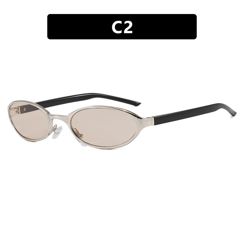 Damen elegante Sonnenbrille mit schützendem UV-Filter und schmalem Rahmen Karnz