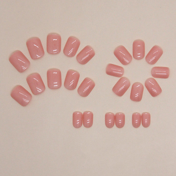 Glänzendes Gel Press-On Nagelset Karnz
