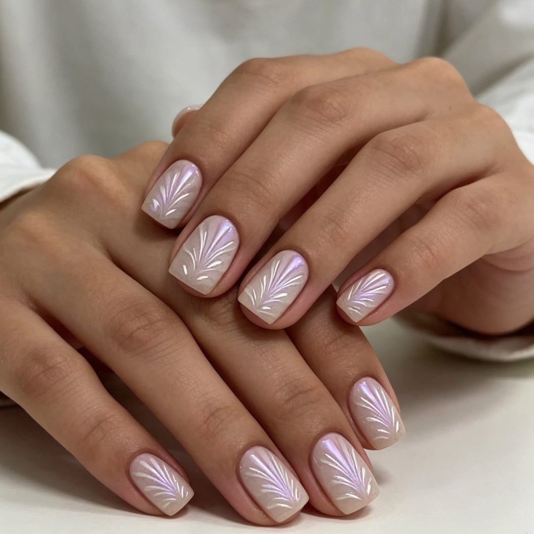Elegante Texturierte Nagelkunst Karnz