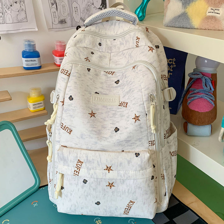 Verspielt Illustrierter Schulrucksack Karnz