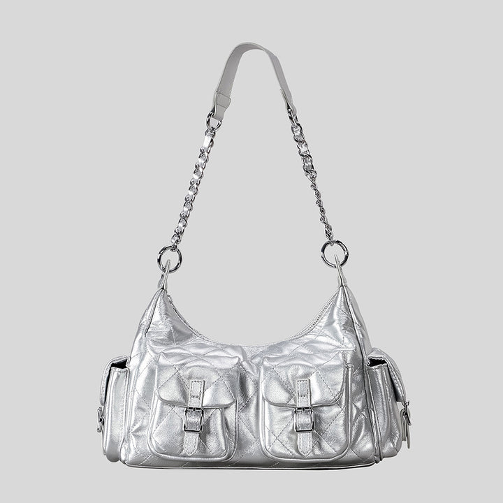Gepolsterte Mehrfach-Taschen-Handtasche