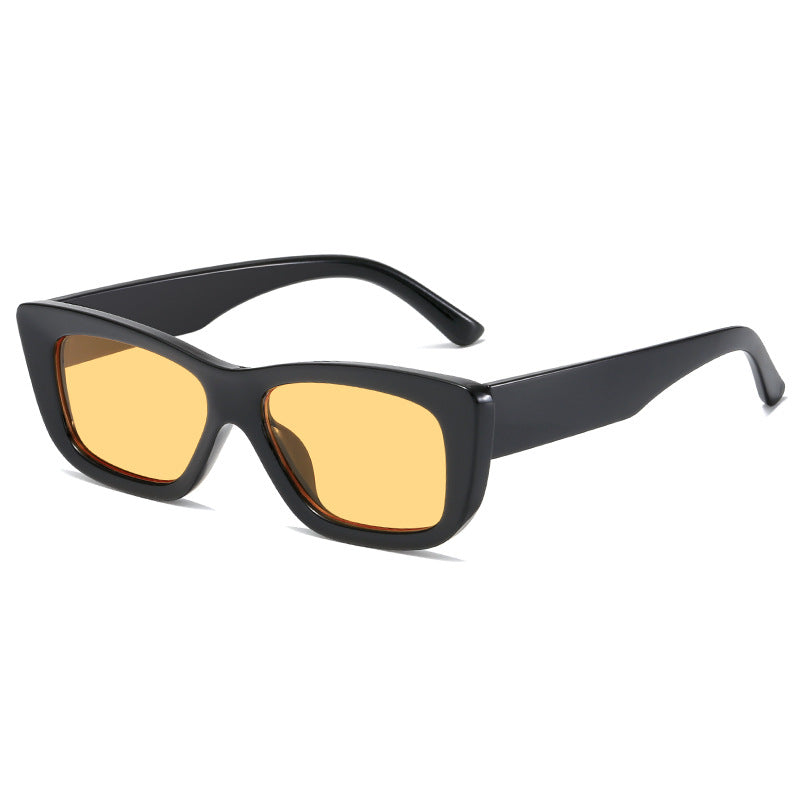 Damen modische Sonnenbrille mit rechteckigem Gestell Karnz
