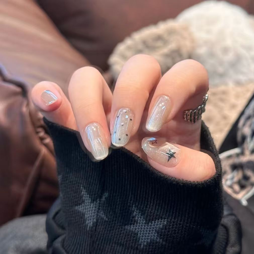 Glänzendes Sternen-Nagelkunst-Set Karnz