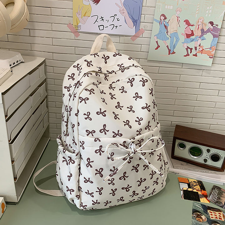 Süße Rucksack mit Schleifenmuster