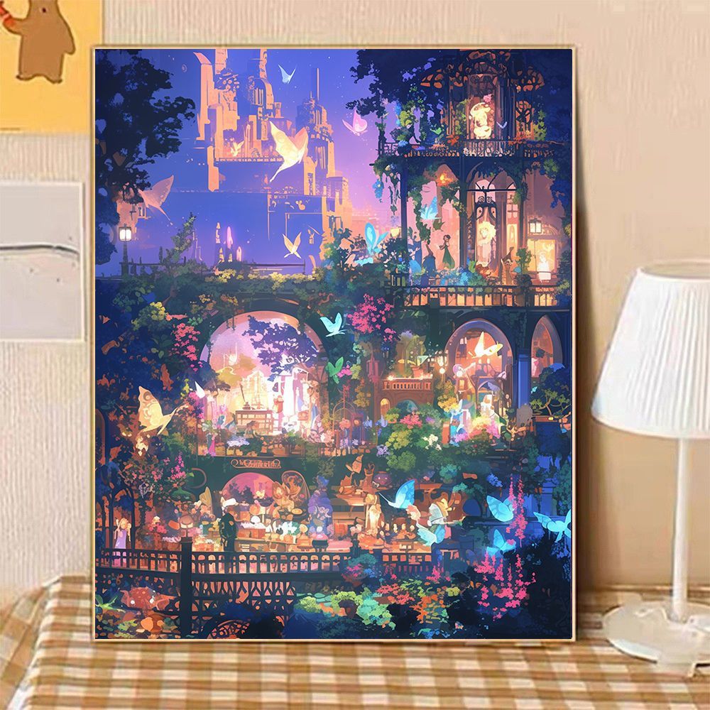 Verzauberte Abendlandschaft Leinwandkunst Karnz
