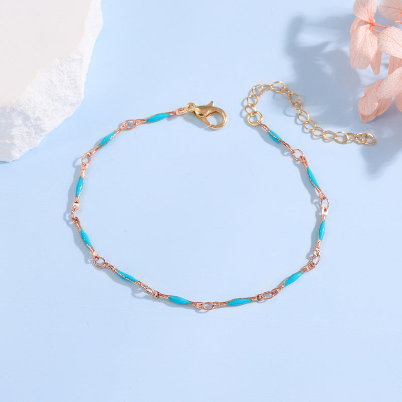 Elegante verstellbare Edelstein-Kettenarmband Karnz