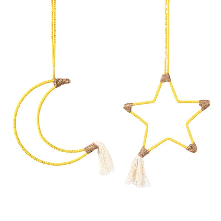 Macrame Halbmond Wanddeko Karnz