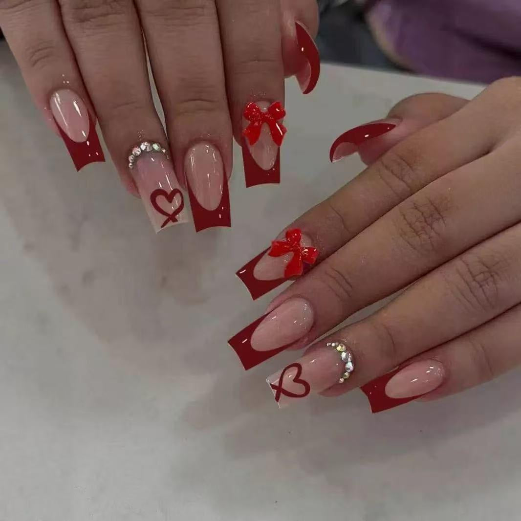 Elegante dekorative Acryl-Nagelkunstverlängerungen Karnz