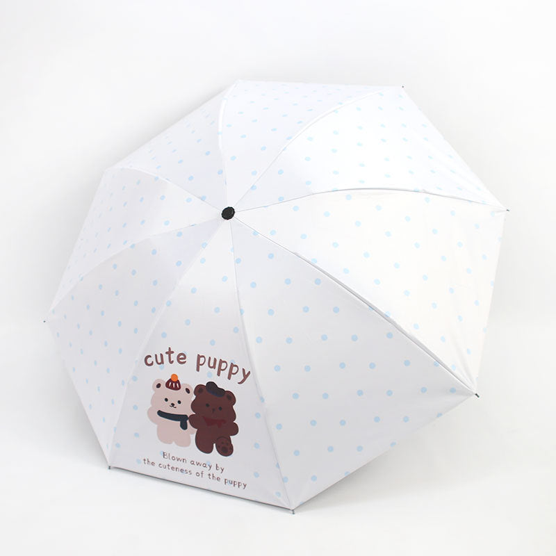 Damen Faltbarer Regenschirm mit niedlichem Tierdesign Karnz