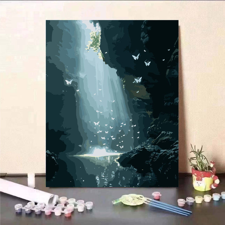 Floral Fantasy Malen nach Zahlen Wandkunst Karnz