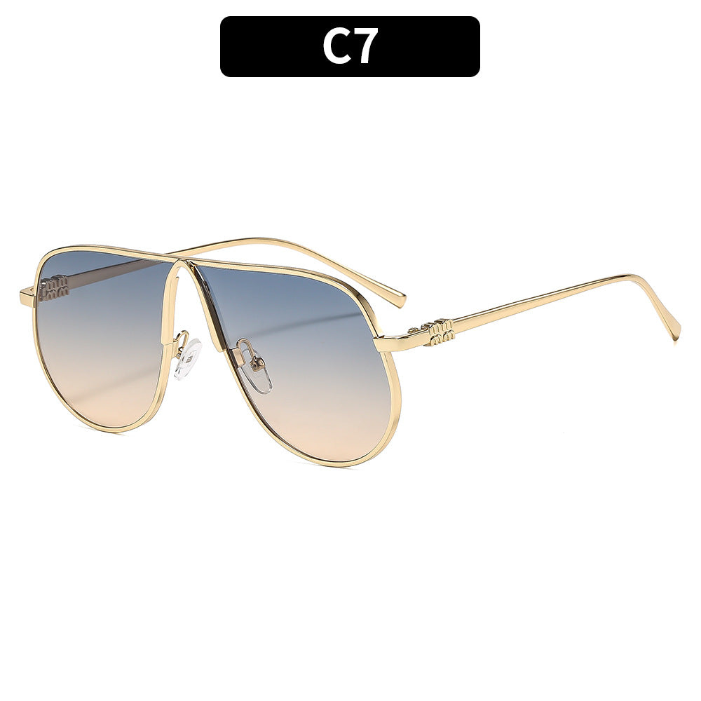 Premium Übergroße Flieger-Sonnenbrille