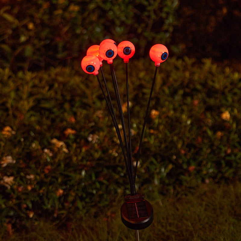 Gruselige Gartenlichter mit Augen-Motiv Karnz