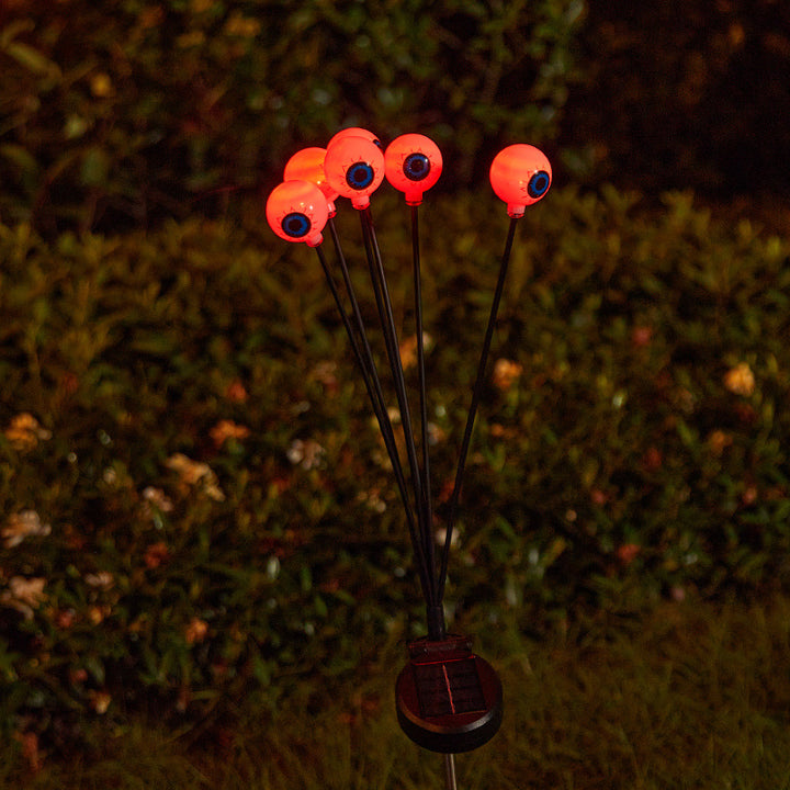 Gruselige Gartenlichter mit Augen-Motiv Karnz
