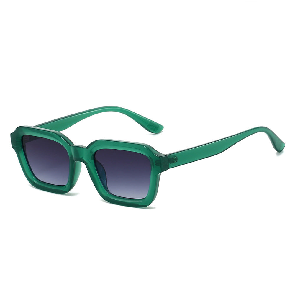 Trendige geometrische Rahmen-Sonnenbrille Karnz