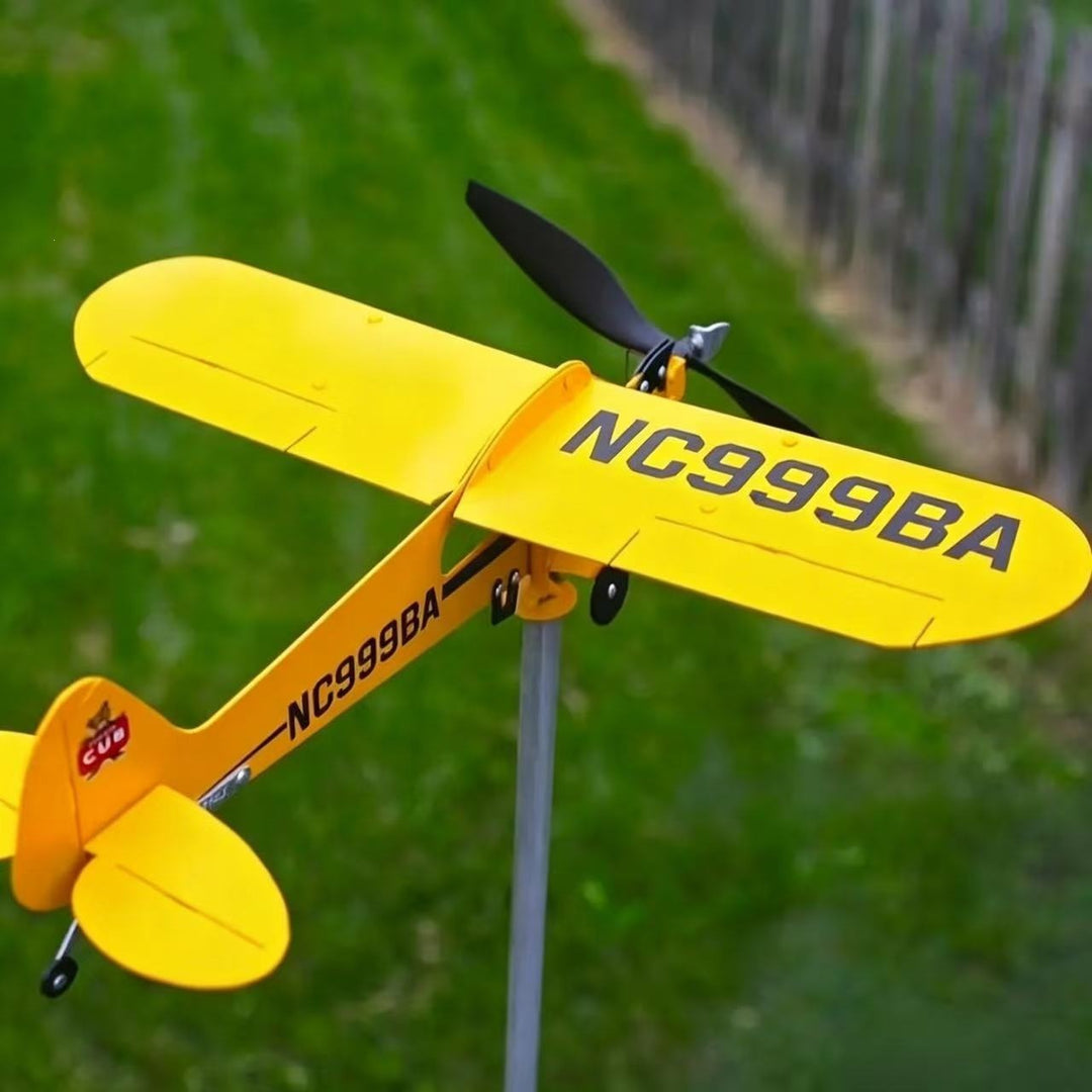 Dekorativer Flugzeug-Gartenstecker Karnz