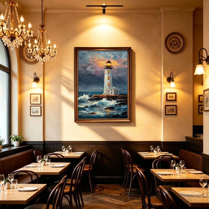 Leuchtturm Landschaft Leinwand Kunst