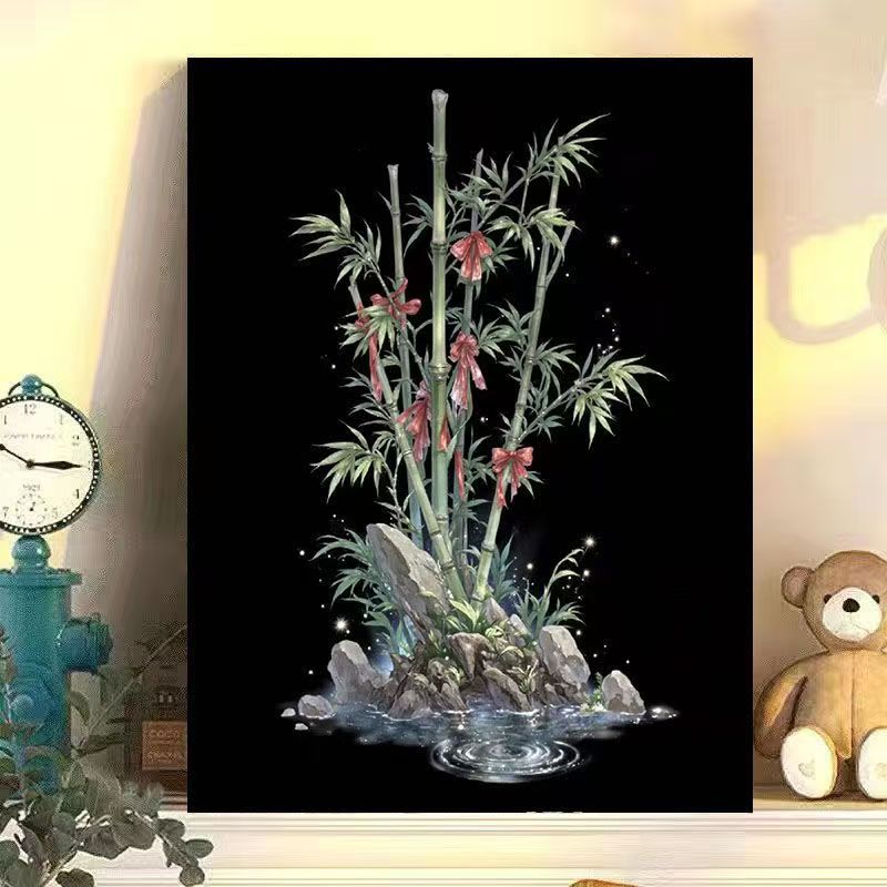Wisteria Floral Leinwand Kunst Karnz