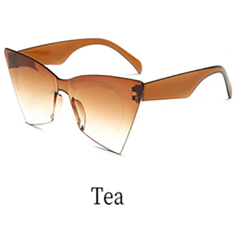Damen Modische Transparente Sonnenbrille Karnz