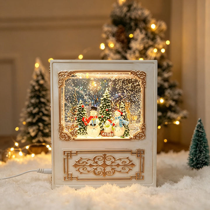 Nostalgisches Weihnachtsfernseher-Dekor Karnz