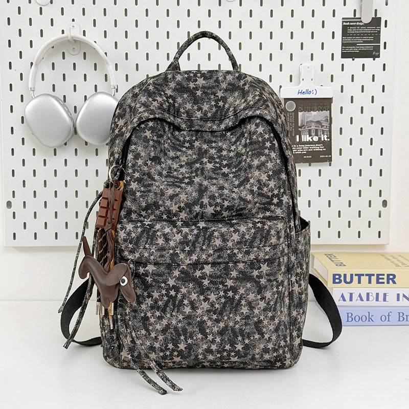 Geräumiger Rucksack mit Sternmuster Karnz