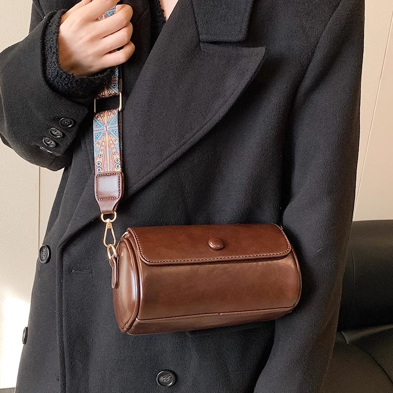 Retro Leder Crossbody Tasche Karnz