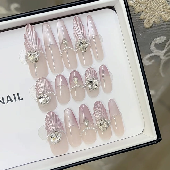 3D Dekorative Press-On Nagelset Karnz