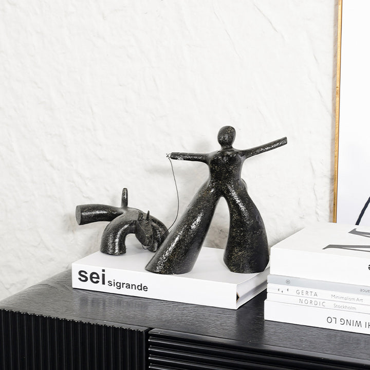 Abstrakte dekorative verspielte Figurine