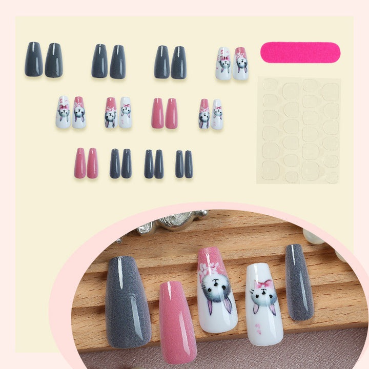 Tier-Themen Press-On Nagel Kunst Set Karnz