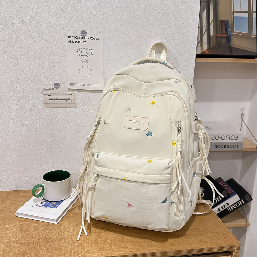 Stylischer Bestickter täglicher Rucksack Karnz