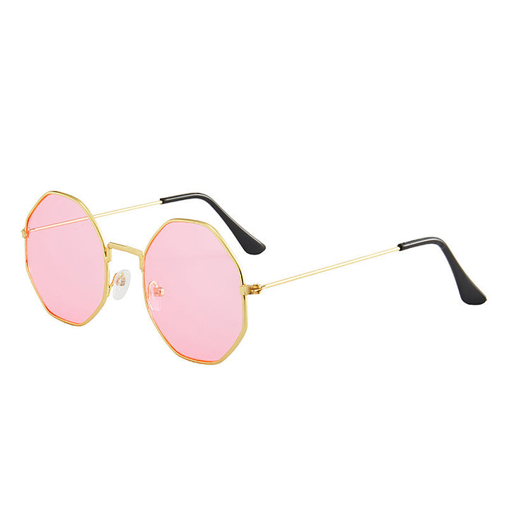 Damen ausgefallene achteckige Sonnenbrille Karnz