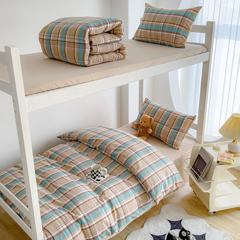 Leichtes Baumwolle Etagenbett Bettwäsche Set mit Bettbezug, Kissenbezug und Spannbettlaken