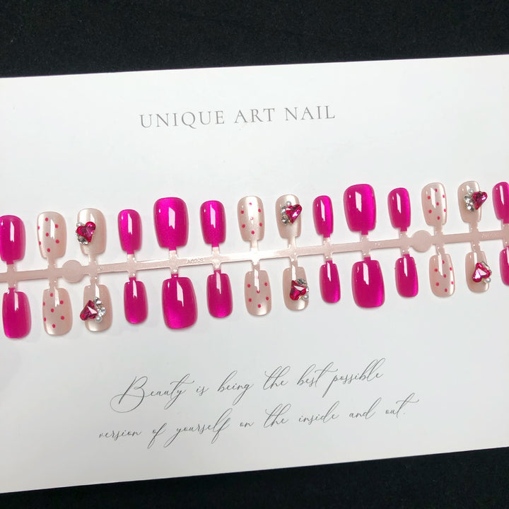 Stylisches Dekoratives Press-On Nagelset
