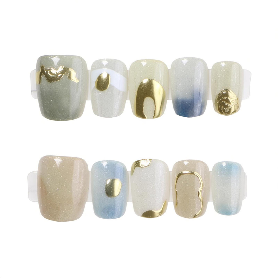 Artistic Marble Effect Press-On Nail Set Karnz