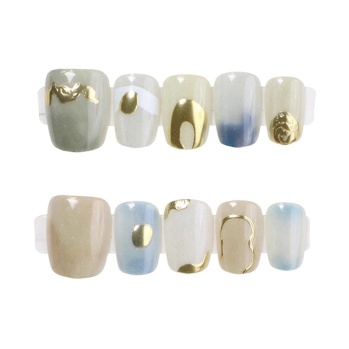 Artistic Marble Effect Press-On Nail Set Karnz