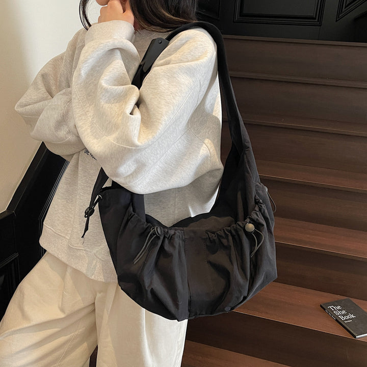 Lässige Kordelzug Hobo Schultertasche
