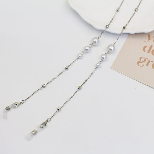 Elegante Perlen-Brillen-Kette Karnz
