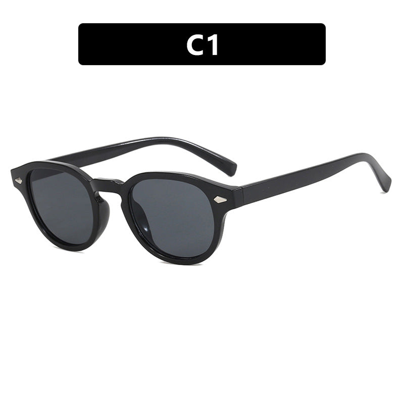 Damen runde Sonnenbrille mit elegantem Design und UV-Schutz Karnz