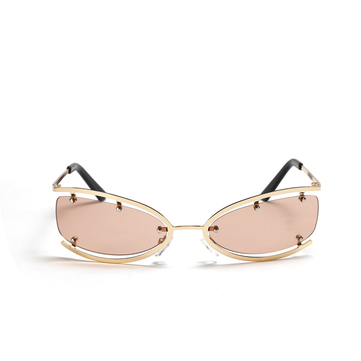 Damen modische Sonnenbrille mit einzigartiger Rahmenkonstruktion Karnz