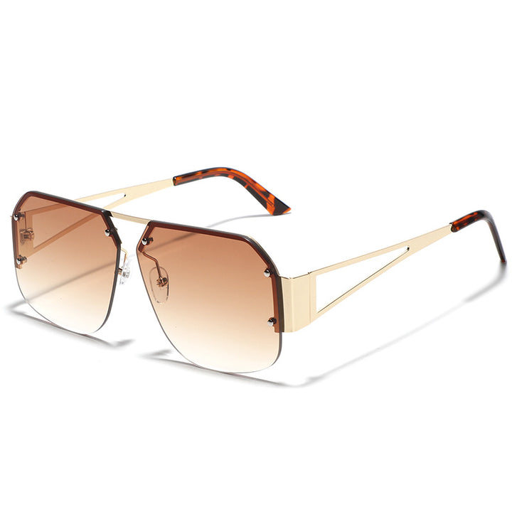 Damen oversized Sonnenbrille mit markantem Rahmen und sanften Farbverlauf Karnz