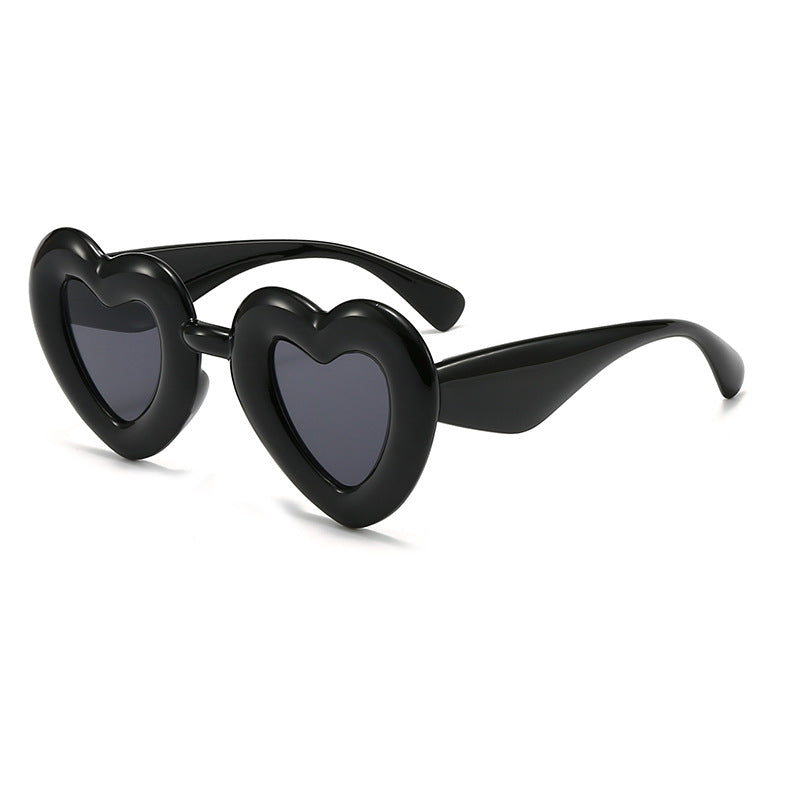 Damen modische Sonnenbrille im herzförmigen Design Karnz