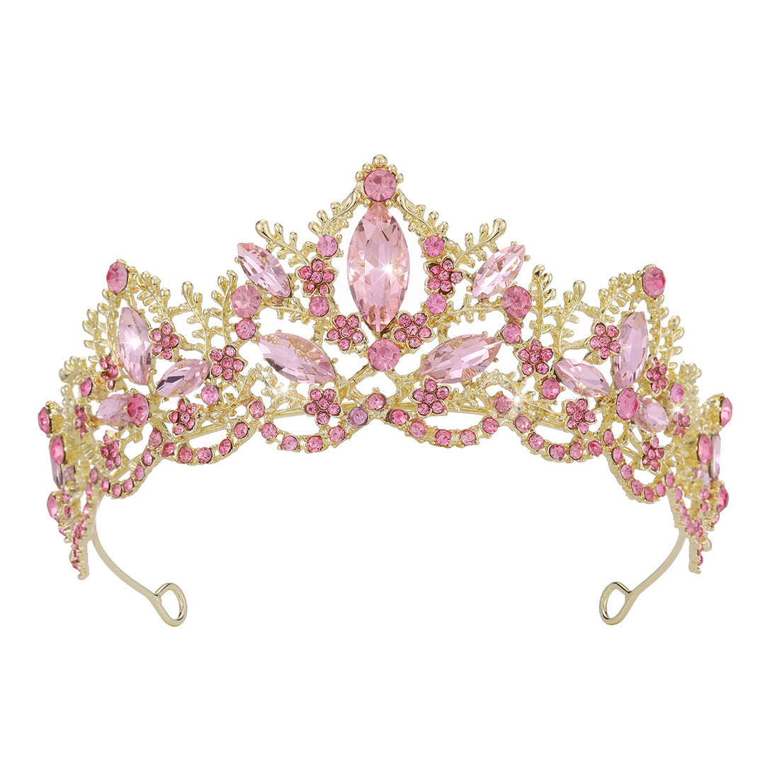 Damen Glamouröse Tiara mit funkelnden Kristallverzierungen Karnz