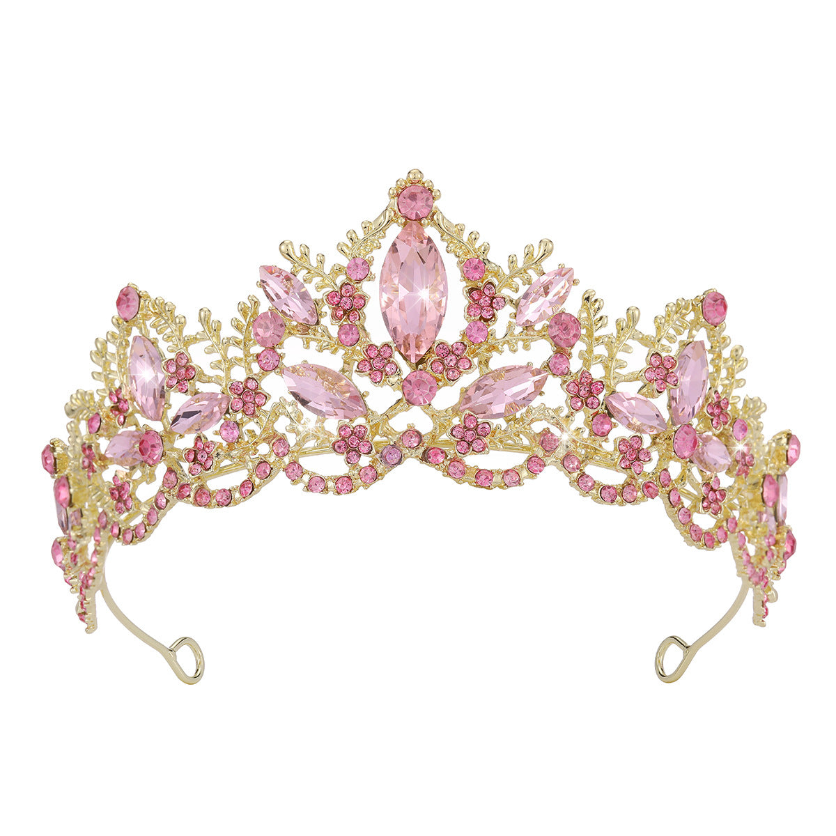Damen Glamouröse Tiara mit funkelnden Kristallverzierungen Karnz