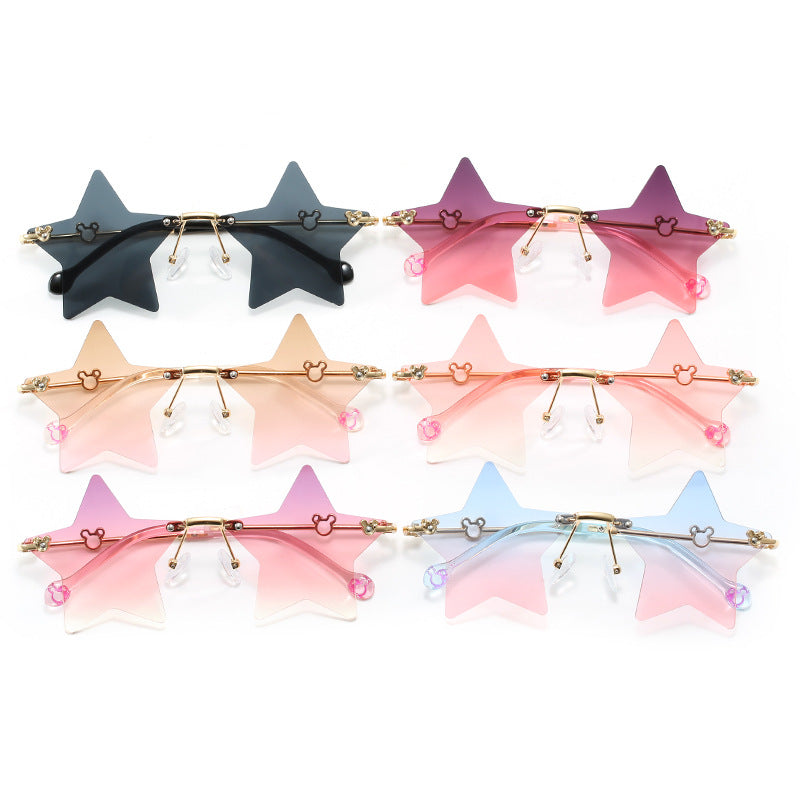 Damen Sonnenbrille im trendigen Stern-Design Karnz