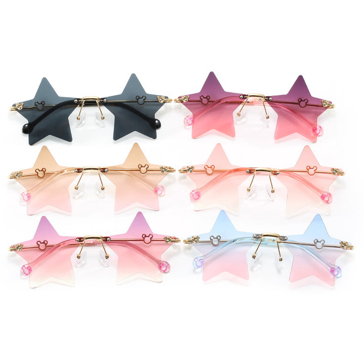 Damen Sonnenbrille im trendigen Stern-Design Karnz