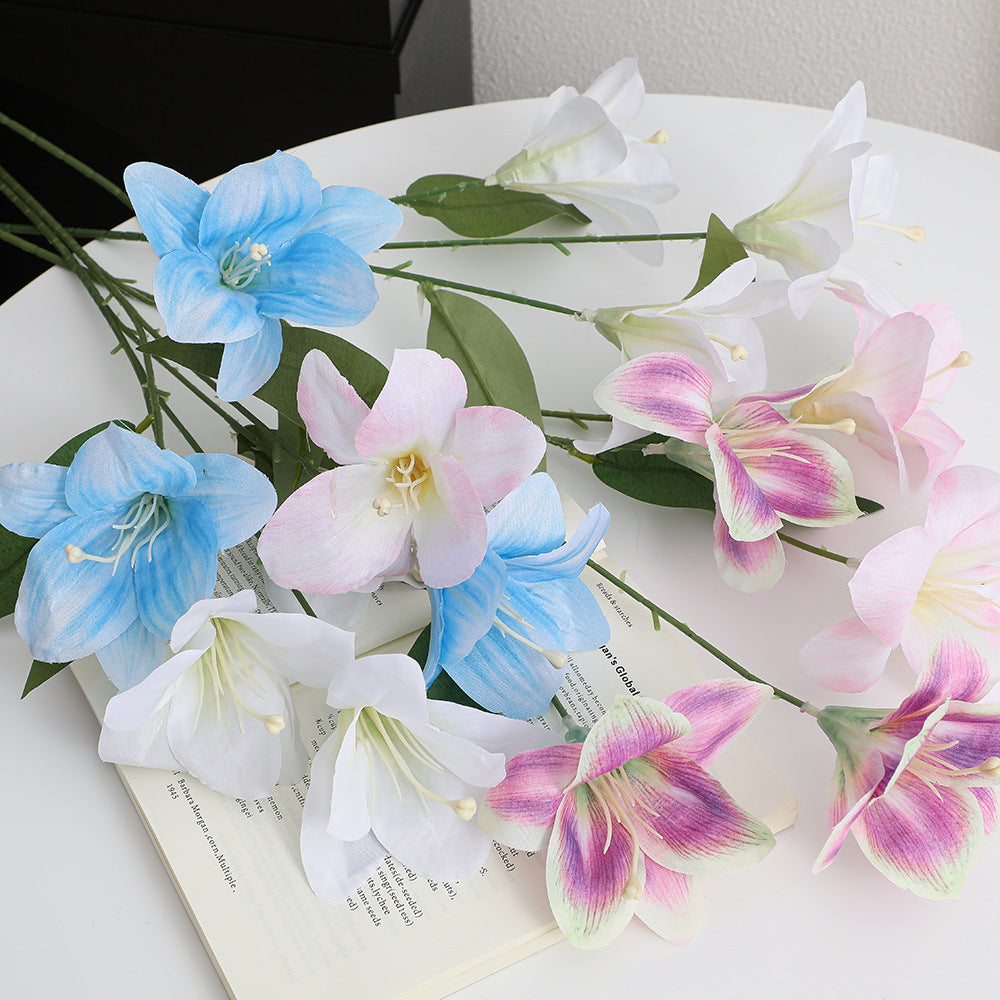 Künstlicher Lilienstängel mit filigranen Blüten Karnz