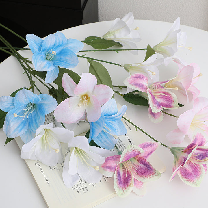 Künstlicher Lilienstängel mit filigranen Blüten Karnz