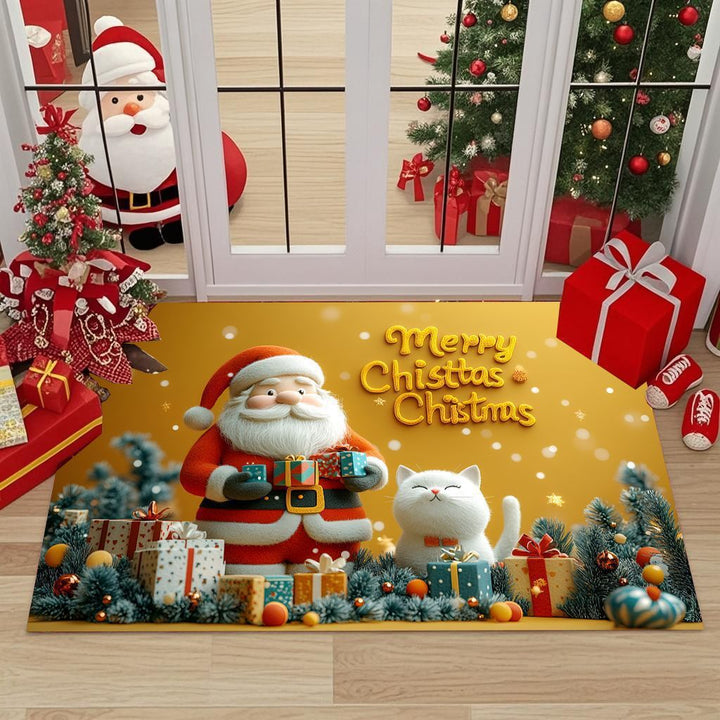 Festlicher, weihnachts thematischer dekorativer Fußmatte Karnz