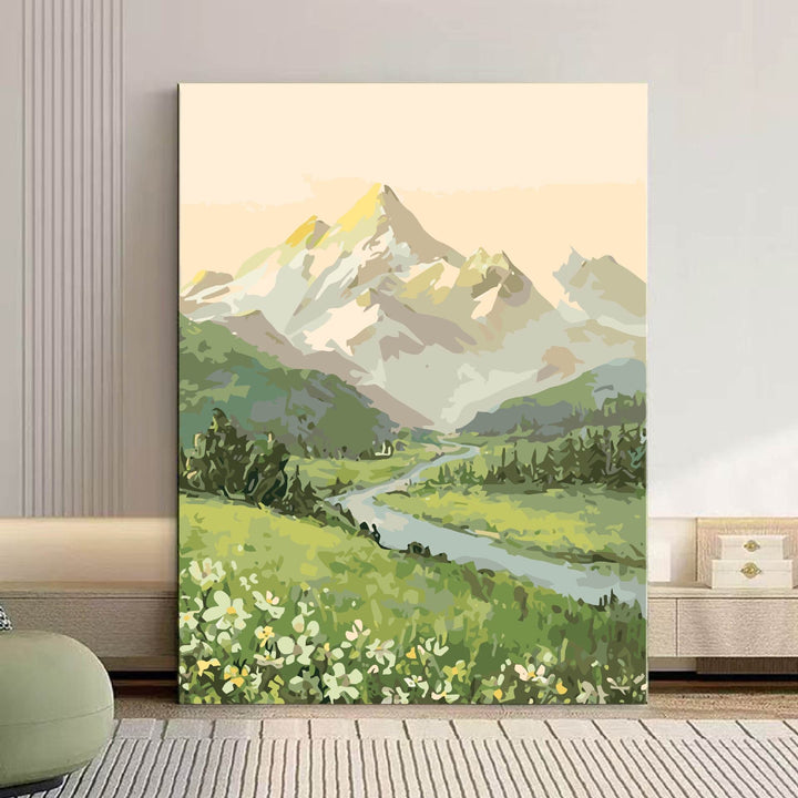 Szenische Berglandschaft Leinwand Kunst Karnz 1785768018