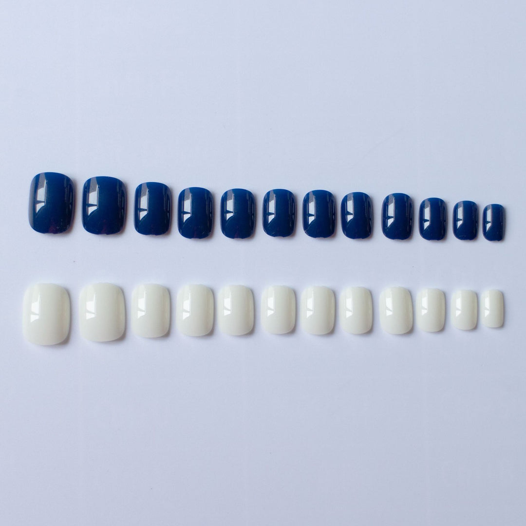 Elegantes Dual-Color-Nageldesign-Set